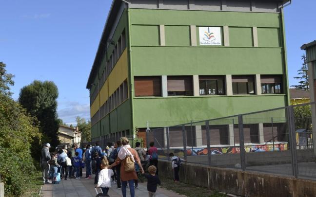 Entrada a Lautada ikastola.