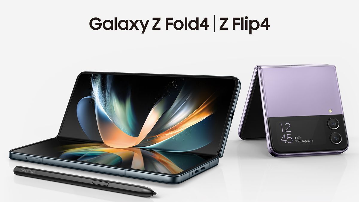 Galaxy Z Flip4 y Galaxy Z Fold4, los nuevos 'smartphone' plegables de Samsung.