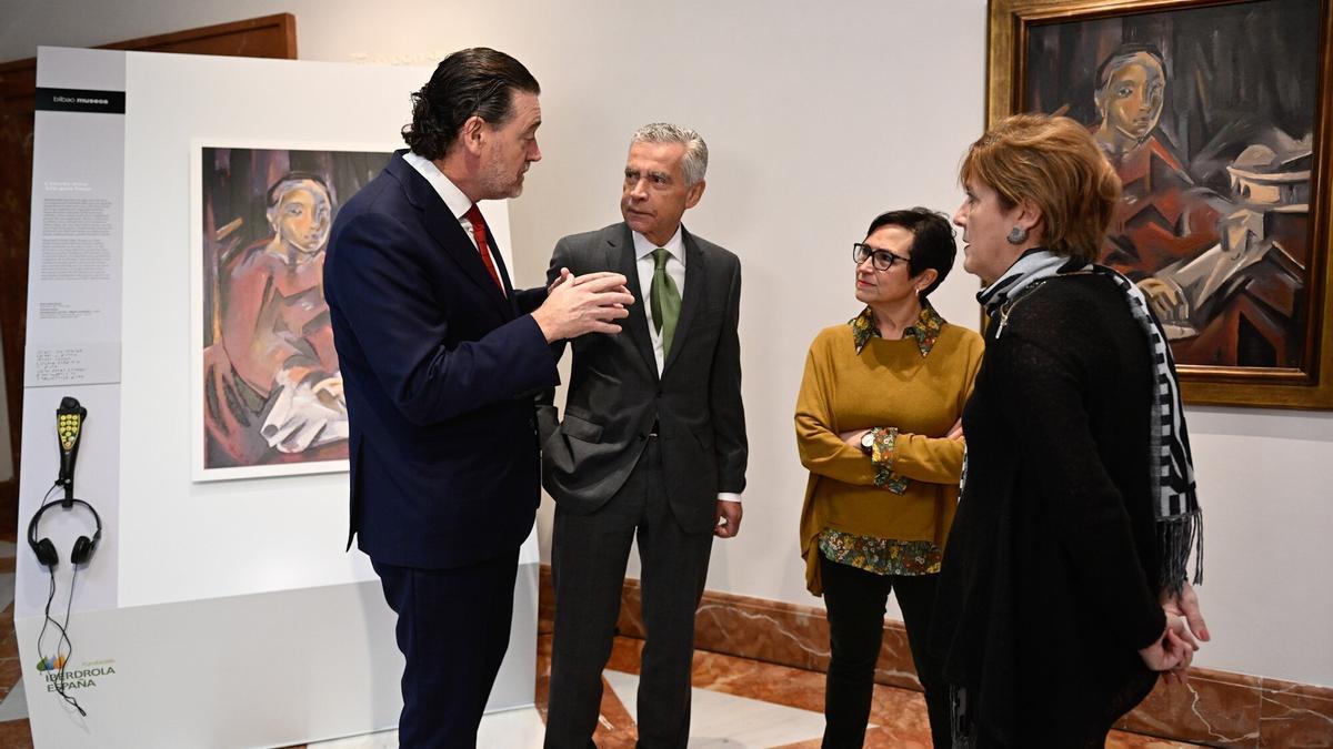 Miguel Zugaza, Fernando García, Mercedes Andrés y María Victoria Antoñanzas