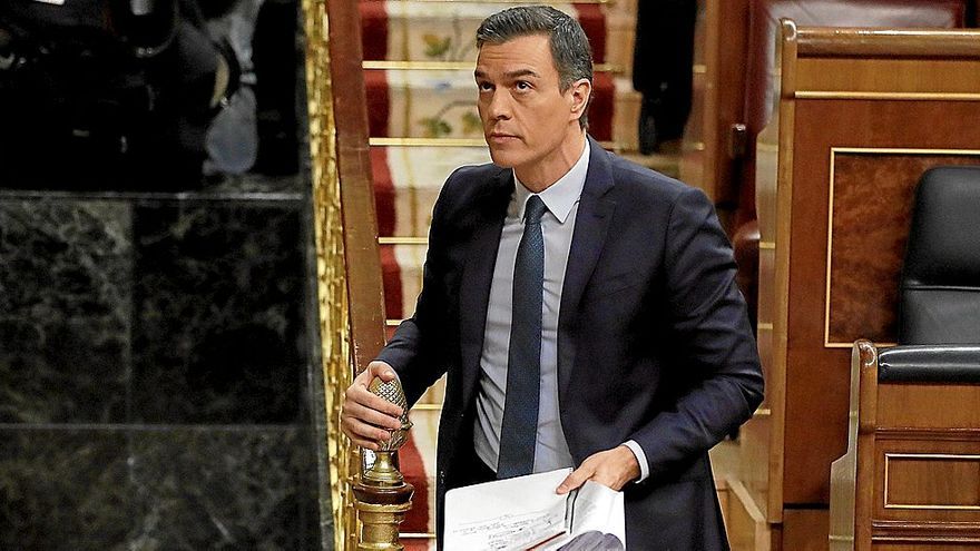 El presidente del Gobierno español, Pedro Sánchez, en una anterior sesión del Congreso de los Diputados. | FOTO: EFE