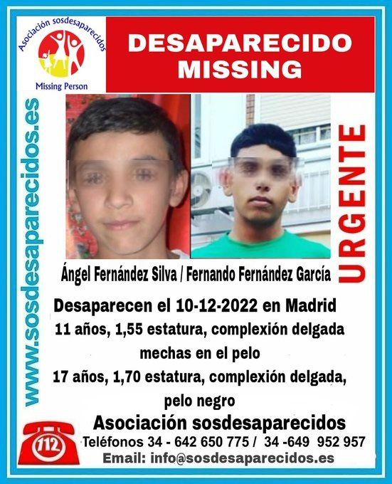 Los dos primos desaparecidos.