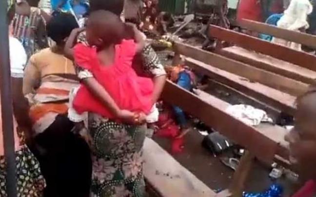 Imagen del atentado en el Congo Imagen del atentado en el Congo