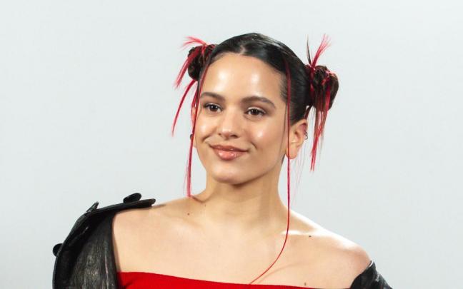 Rosalía en la presentación de su disco 'Motomami' en Madrid.