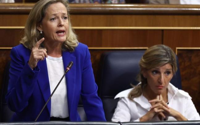 Yolanda Díaz, en una sesión plenaria en el Congreso de los Diputados. Yolanda Díaz, en una sesión plenaria en el Congreso de los Diputados.