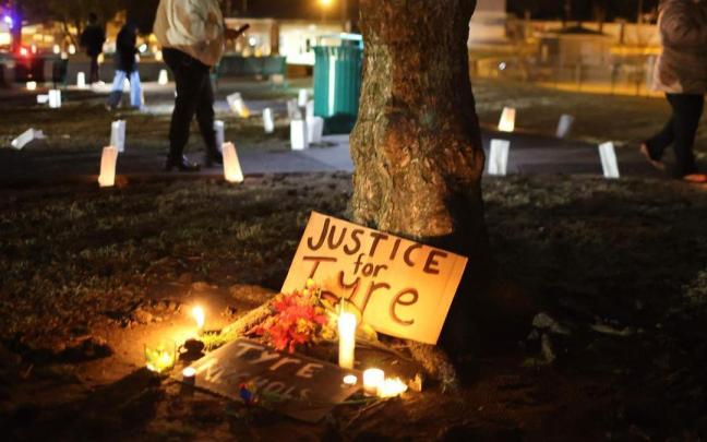 Homenaje por Tyre Nichols en Memphis.