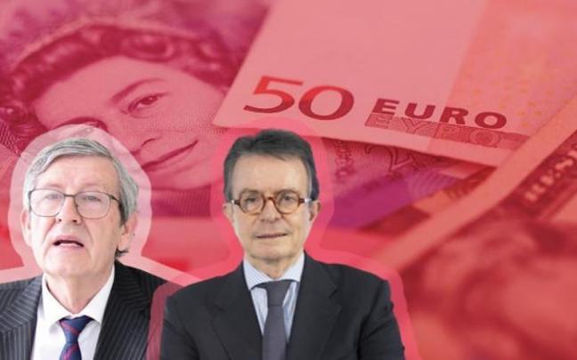 A la izquierda de la imagen, Javier Virto, y a su derecha, Antonio Catalán. A la izquierda de la imagen, Javier Virto, y a su derecha, Antonio Catalán.