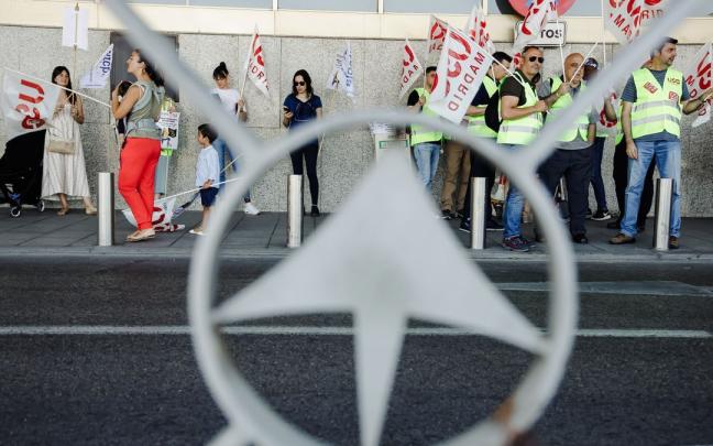 Huelga de empleados de Ryanair en el aeropuerto de Barajas. Huelga de empleados de Ryanair en el aeropuerto de Barajas.