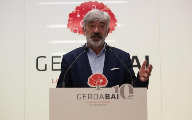 El senador autonómico, Koldo Martínez, durante en una rueda de prensa El senador autonómico, Koldo Martínez, durante en una rueda de prensa
