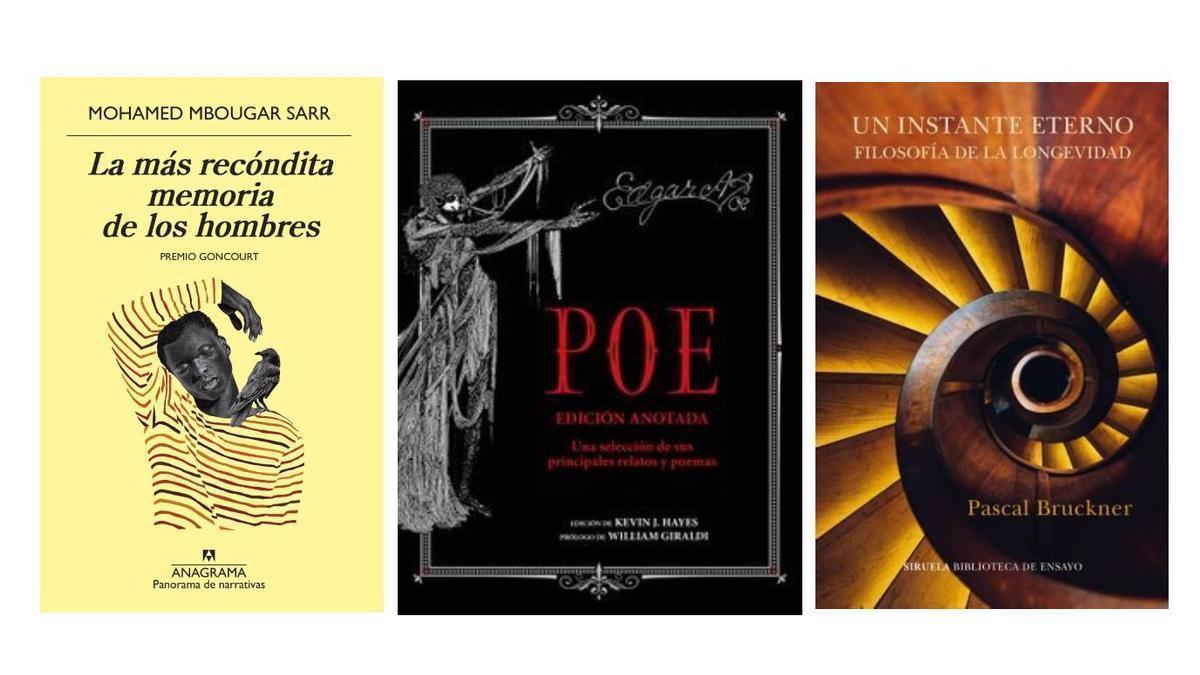Imagen de las tres propuestas literarias