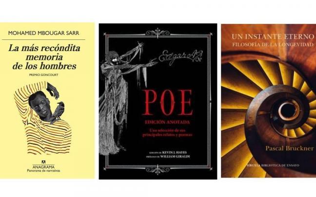 Imagen de las tres propuestas literarias