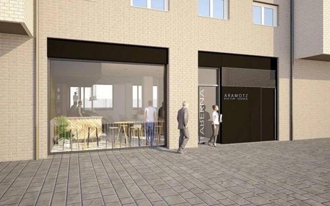 Infograf&iacute;as del futuro local del barrio Errotaritxuena.