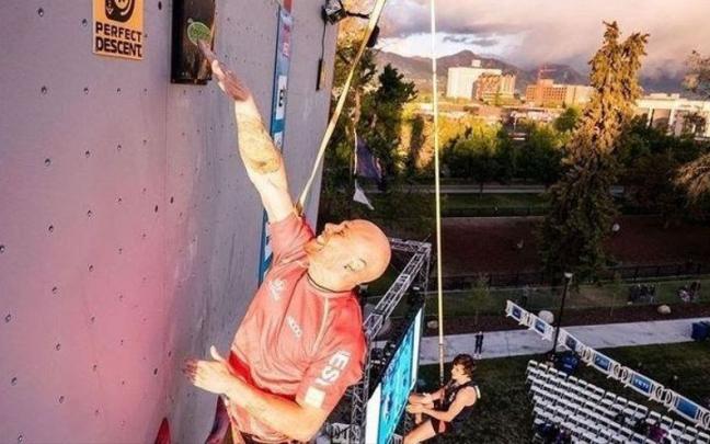 El escalador Erik Noya. El escalador Erik Noya.