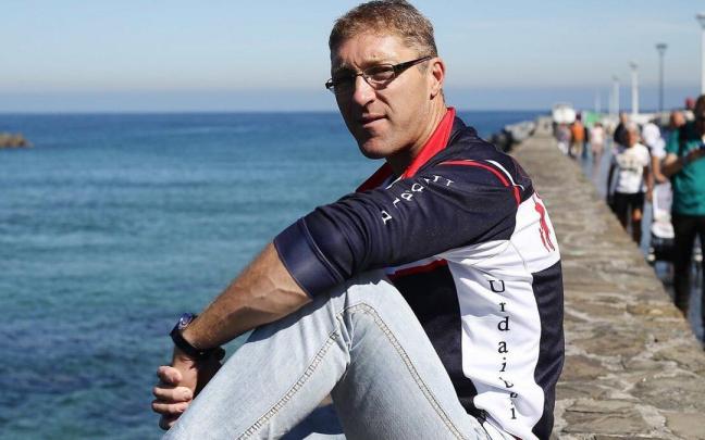 Joseba Fernandez, durante su etapa en Urdaibai.