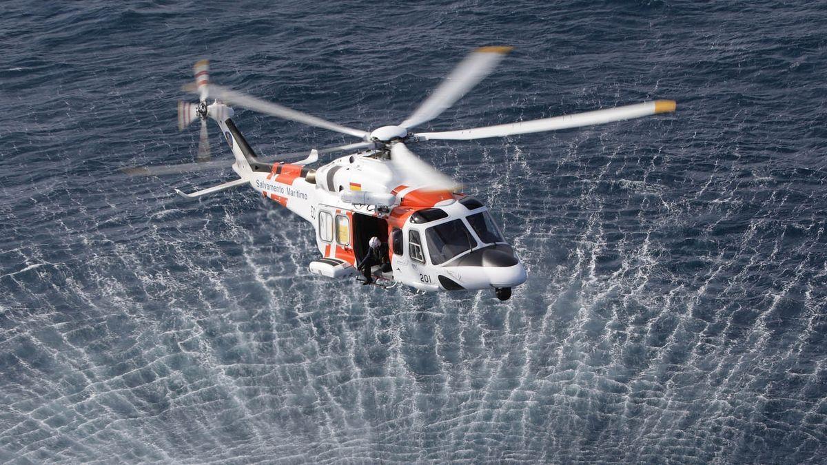 Imagen de archivo de un helicóptero Helimer de Salvamento Marítimo.