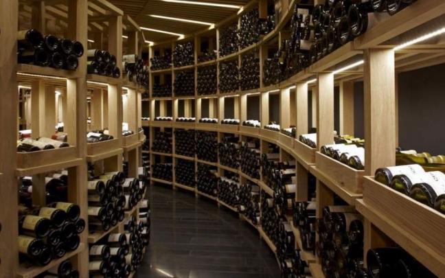 Bodega del hotel-restaurante Atrio de Cáceres.