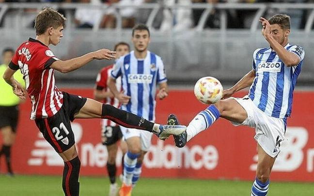 Los filiales del Athletic y la Real volvieron a enfrentarse año y medi después. Los filiales del Athletic y la Real volvieron a enfrentarse año y medi después.