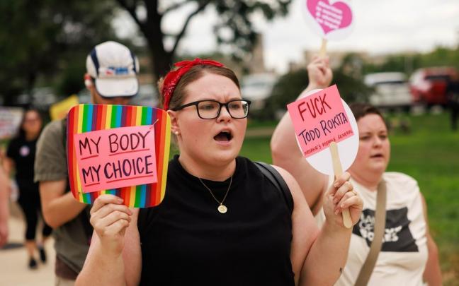 Imagen de una marcha a favor del aborto en Indianápolis. Imagen de una marcha a favor del aborto en Indianápolis.
