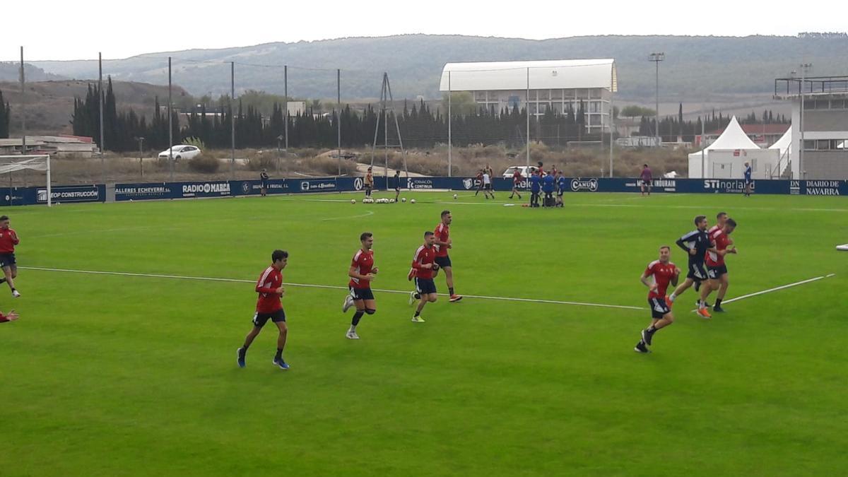 El entrenamiento de Osasuna de este lunes 31 de octubre
