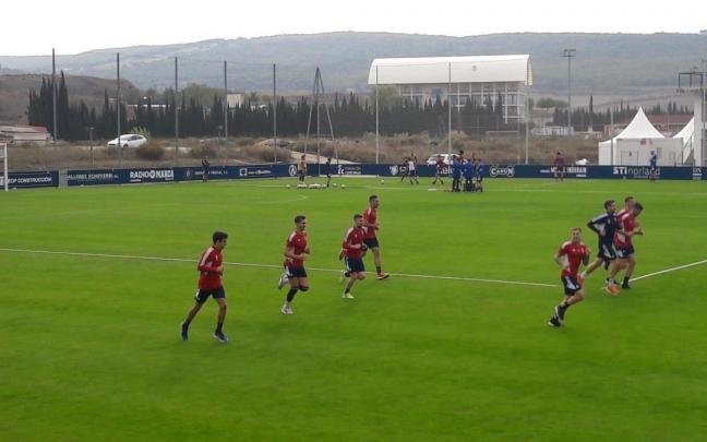 El entrenamiento de Osasuna de este lunes 31 de octubre