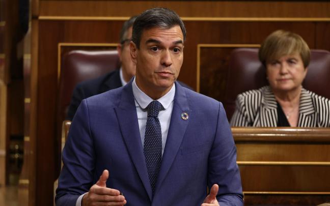 Pedro S&aacute;nchez este mi&eacute;rcoles en el pleno de control al Gobierno en el Congreso.