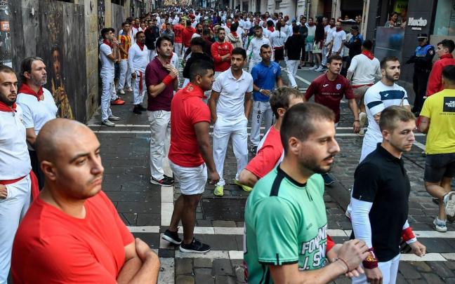 Segundo encierro de San Ferm&iacute;n, en im&aacute;genes.