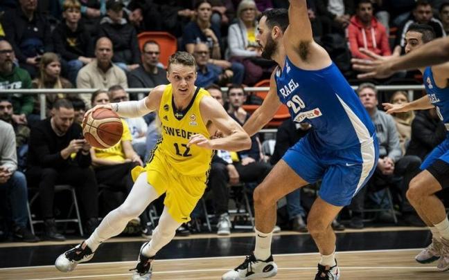 Ludde Hakanson, en el duelo de este lunes contra Israel.