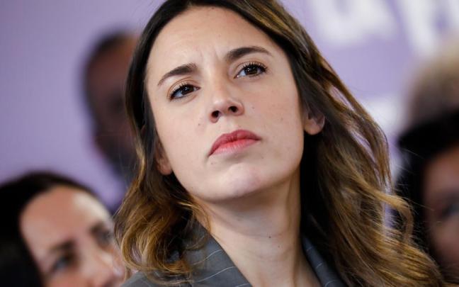 La ministra de Igualdad, Irene Montero, durante un acto.