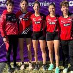 Las integrantes del Bilbao Atletismo Santutxu que han logrado el quinto puesto en Castell&oacute;n