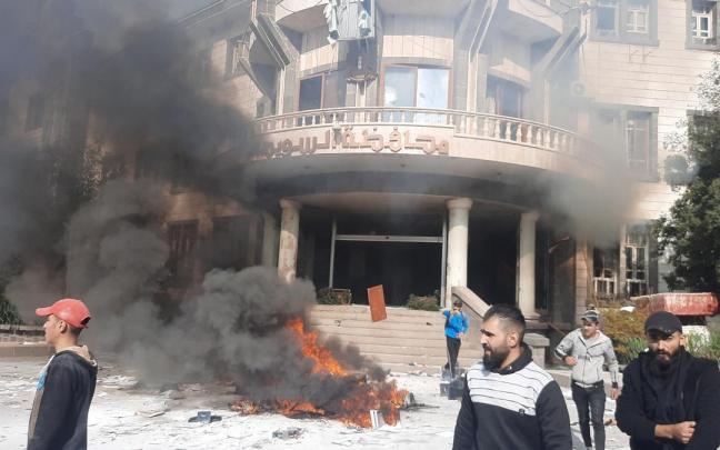 Protestas antigubernamentales en Al Sueida (Siria) Protestas antigubernamentales en Al Sueida (Siria)