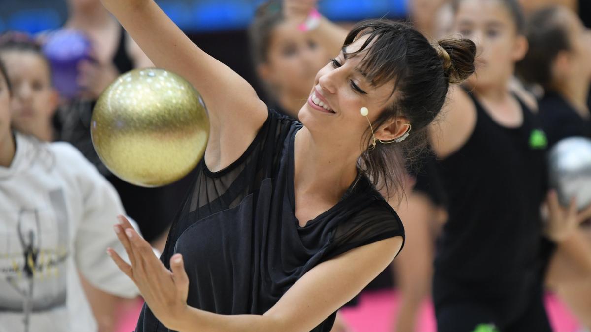 La gimnasta y actriz vitoriana Almudena Cid