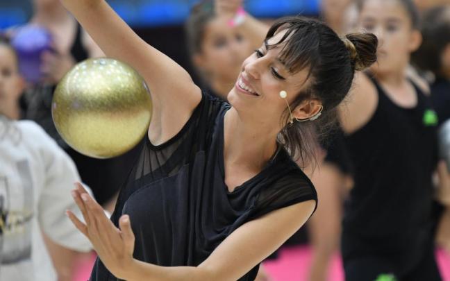 La gimnasta y actriz vitoriana Almudena Cid