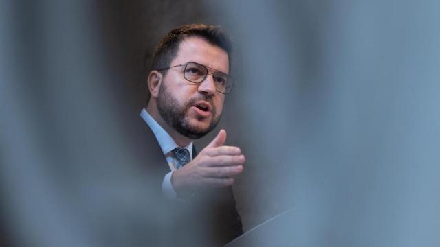 Pere Aragonés, comparece tras el anuncio de la reforma del delito de sedición.