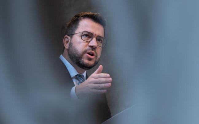 Pere Aragonés, comparece tras el anuncio de la reforma del delito de sedición.