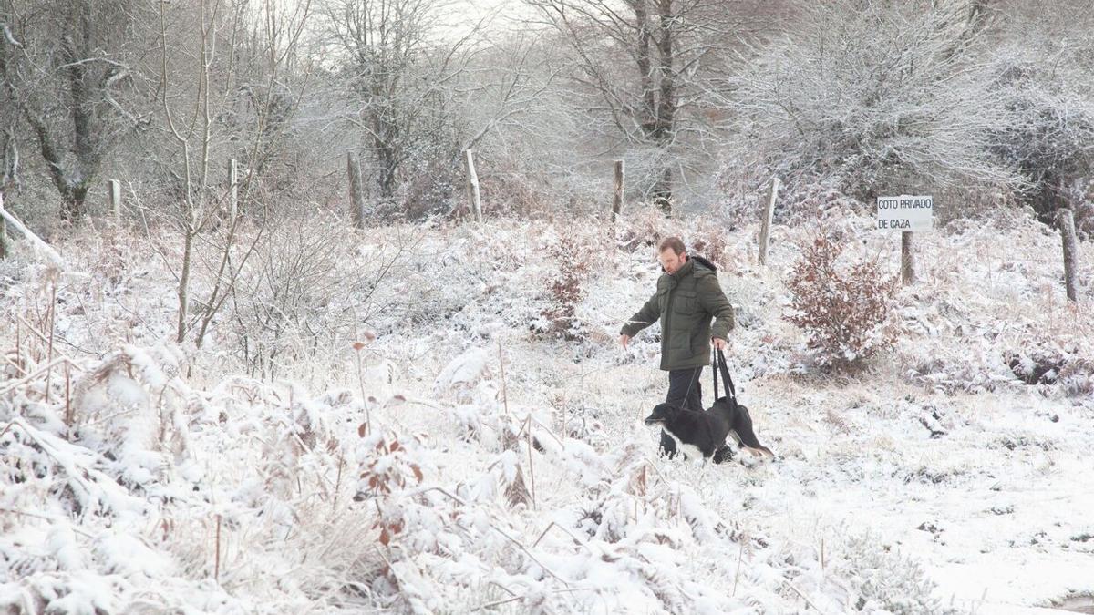 Imagen de la última nevada en Álava