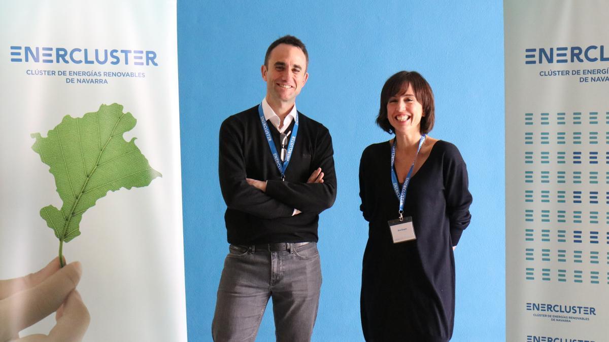 Ana Goyen y Javier Villanueva, presidenta y vicepresidente Enercluster