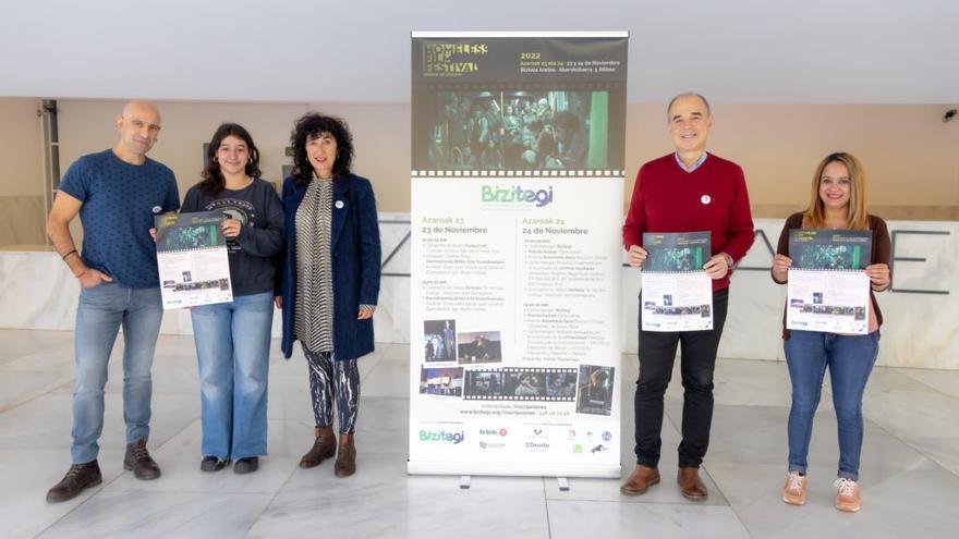 Presentaci&oacute;n de la 7&ordf; edici&oacute;n del 'Homeless Film Festival' celebrada en el Bizkaia Aretoa.