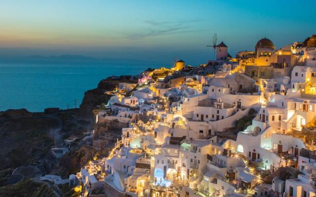 Imagen de archivo de la isla griega de Santorini.