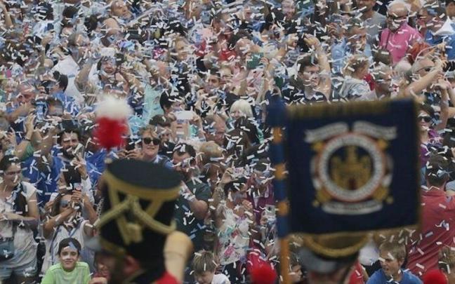 Ambiente en el cañonazo de Semana Grande de 2019