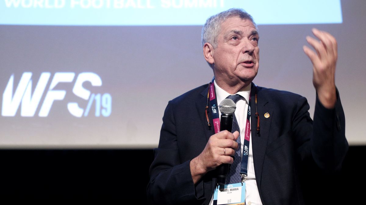 El expresidente de la Real Federaci&oacute;n Espa&ntilde;ola de F&uacute;tbol (RFEF), &Aacute;ngel Mar&iacute;a Villar.