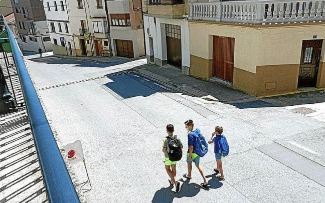 Una foto de archivo de las calles de Lerín aledañas a la casa consistorial.