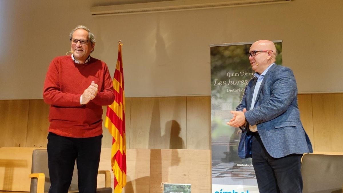 El expresidente de la Generalitat Quim Torra, junto con su abogado Gonzalo Boye.