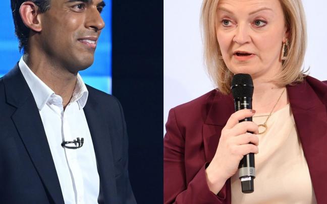 El exministro de Economía Rishi Sunak y la ministra de Exteriores, Liz Truss, los dos candidatos a suceder a johnson. El exministro de Economía Rishi Sunak y la ministra de Exteriores, Liz Truss, los dos candidatos a suceder a johnson.