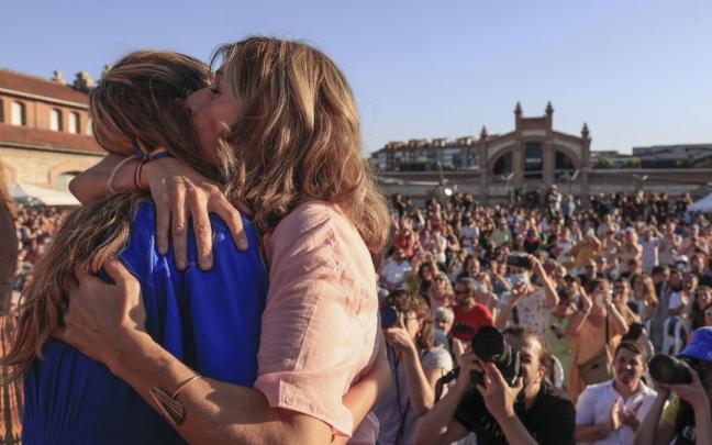 Yolanda D&iacute;az, en el acto de lanzamiento de 'Sumar'