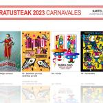 Seis carteles finalistas del concurso de Carnaval de Bilbao
