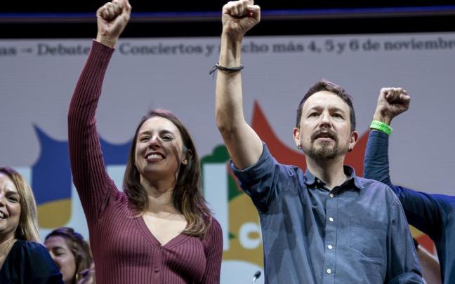 El exlíder de Podemos, Pablo Iglesias (der.), y la ministra de Igualdad, Irene Montero (izq.). El exlíder de Podemos, Pablo Iglesias (der.), y la ministra de Igualdad, Irene Montero (izq.).