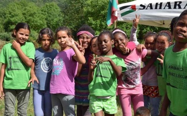 Niños que participan en el programa 'Vacaciones en paz' en Euskadi. Niños que participan en el programa 'Vacaciones en paz' en Euskadi.