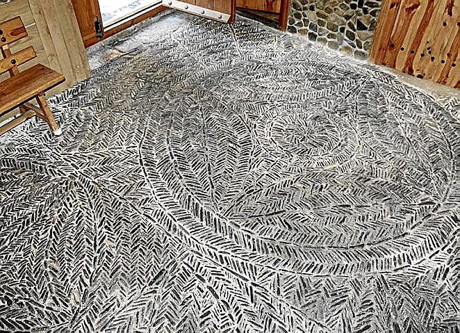 Ejemplo de una de las entradas de piedra.