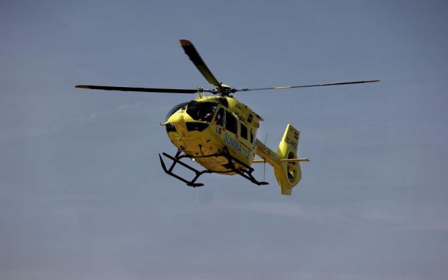 Imagen de archivo de un helicóptero del Summa. Imagen de archivo de un helicóptero del Summa.