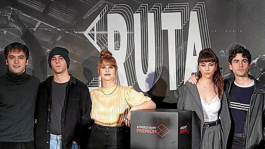 Los actores de ‘La Ruta’ durante la presentación de la ficción en Madrid. ATRESMEDIA