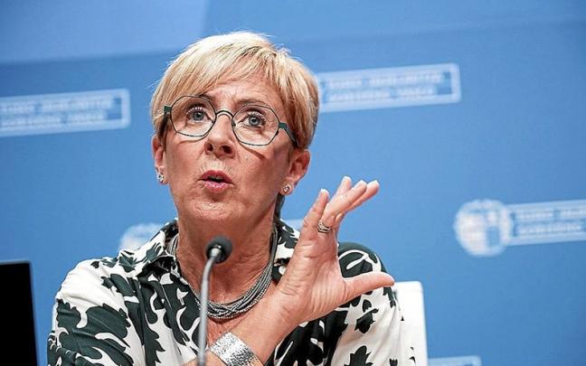 Arantxa Tapia, en un momento de su comparecencia ayer en Lakua para explicar el Plan de Contingencia Energética. | FOTO: E.P. Arantxa Tapia, en un momento de su comparecencia ayer en Lakua para explicar el Plan de Contingencia Energética. | FOTO: E.P.
